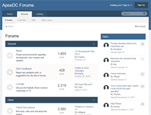 Tablet Screenshot of forums.apexdc.net